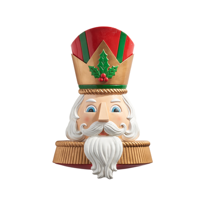 RAZ Imports Nutcracker Head Wall Art Christmas Decoration