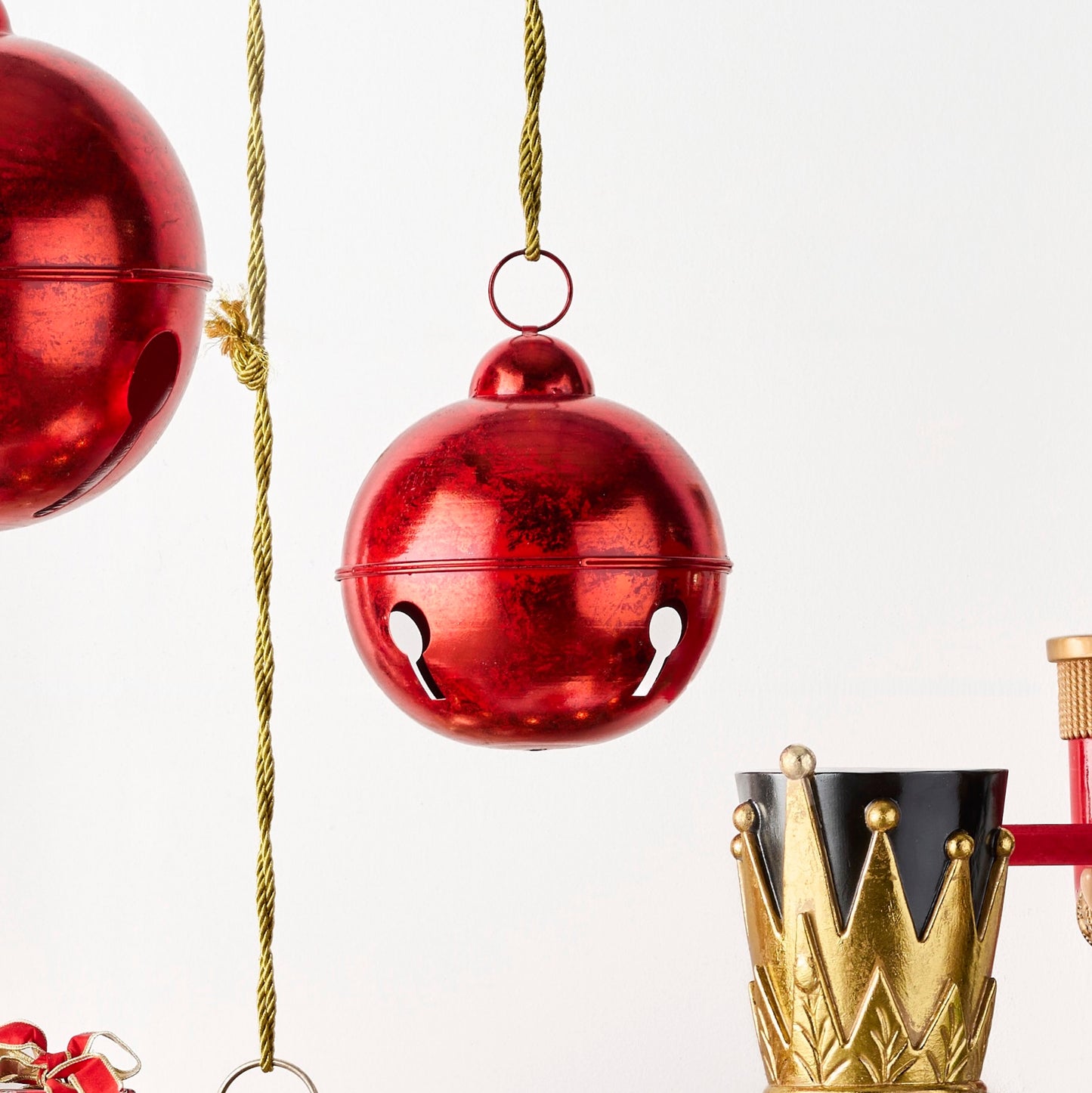 RAZ Imports 9.5" Metal Over-Sized Jingle Bell Christmas Decoration Ornament