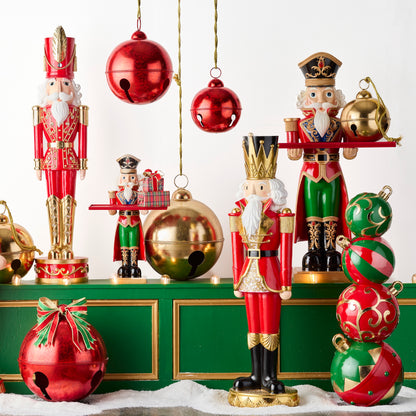 RAZ Imports 9.5" Metal Over-Sized Jingle Bell Christmas Decoration Ornament