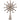 Decorative snowflake tree topper with pearls and crystals on a white background