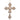 RAZ Imports 6.5" Glittered Gold Pearl Cross Christmas Ornament