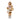 RAZ Imports 8.25" Golden Nutcracker with Tree Glass Christmas Ornament