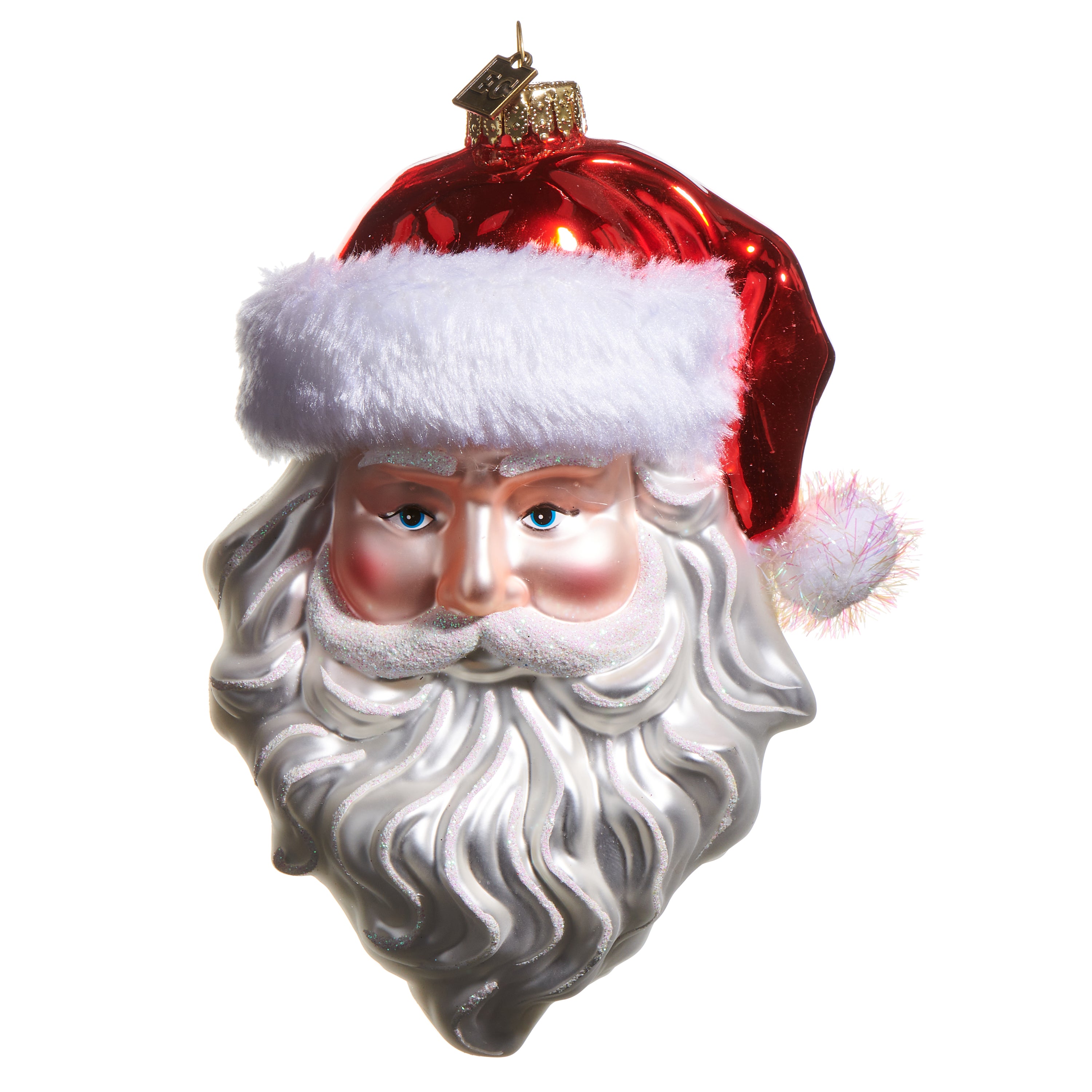 RAZ Imports by Eric Cortina 7" Father Christmas Santa Glass Collectible Christmas Ornament