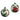 RAZ Imports by Eric Cortina 3.5" Holly Ball Glass Collectible Christmas Ornaments - Set of 2