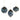 RAZ Imports 4" Blue and Gold Star Harlequin Glass Christmas Ornaments - Set of 3