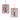RAZ Imports 4.5" Noble Nutcrackers Glittered Red Portrait Glass Christmas Ornament - Set of 2
