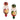 RAZ Imports 6.5" Plaid Nutcracker Reflector Red and Green Glass Christmas Ornaments - Set of 2