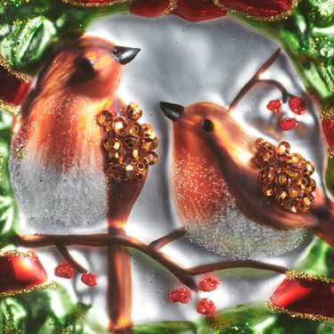 Wreath with Birds Ornament
