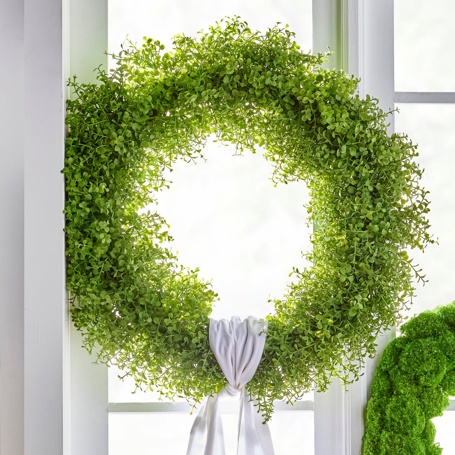RAZ Imports 24" Green Sedum Succulent Spring Wreath