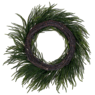 Norfolk Pine 28” Green Realistic Touch Artificial Christmas Wreath