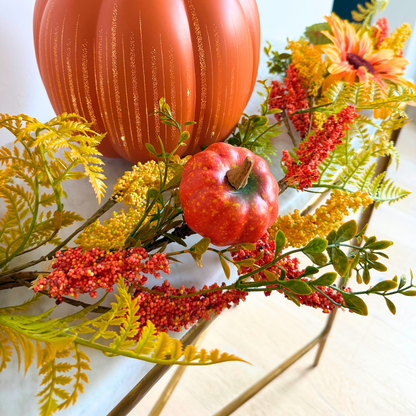 Tinsel Traditions 6’ Autumn Golden Hour Harvest Sunflower Pumpkin Fall Garland