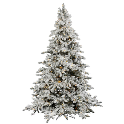 Flocked Utica Fir Artificial Christmas Trees