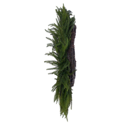 Norfolk Pine 28” Green Realistic Touch Artificial Christmas Wreath