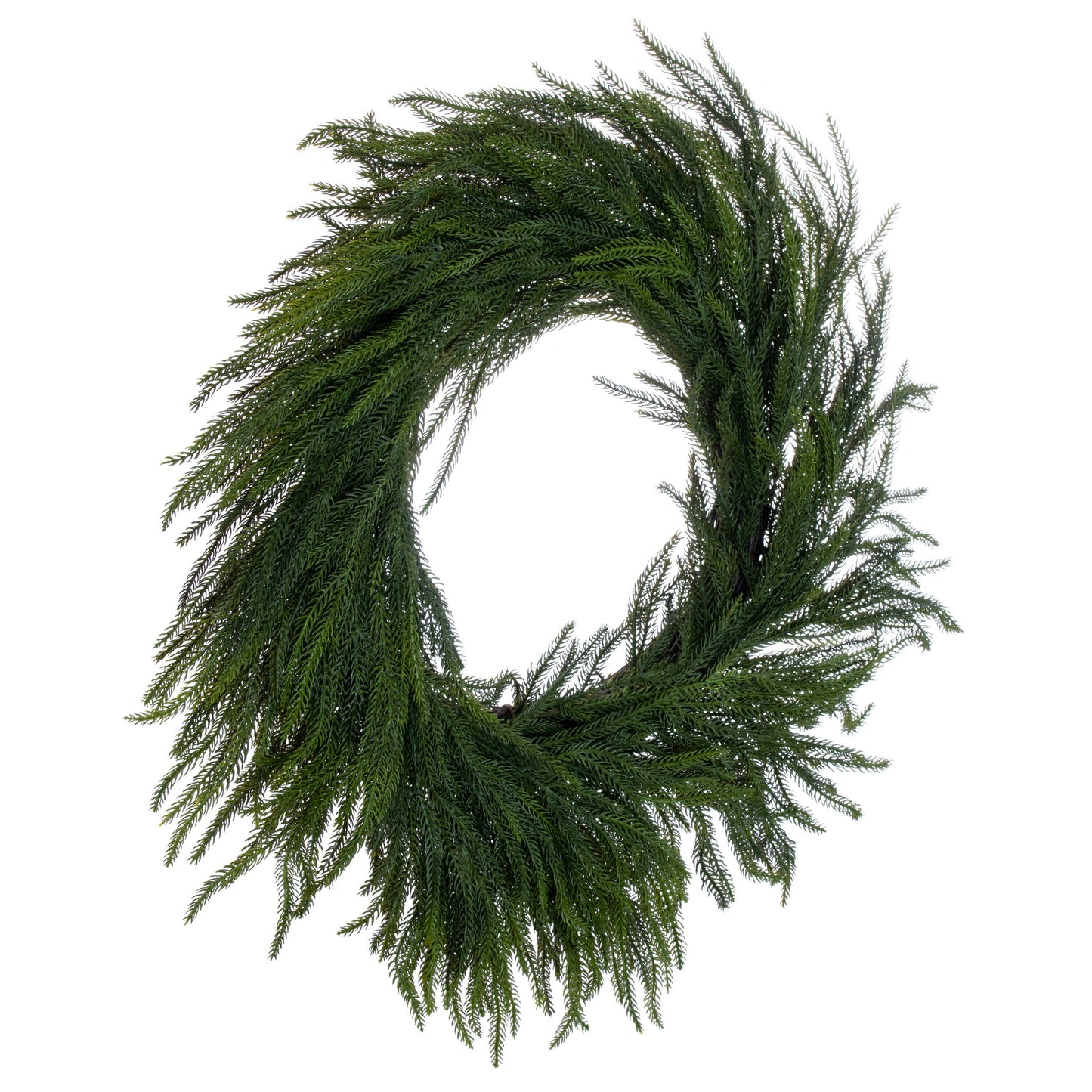 Norfolk Pine 28” Green Realistic Touch Artificial Christmas Wreath
