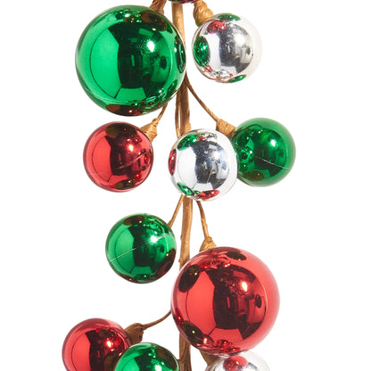 RAZ Imports 4' Shatter-Resistant Ball Ornament Christmas Garland