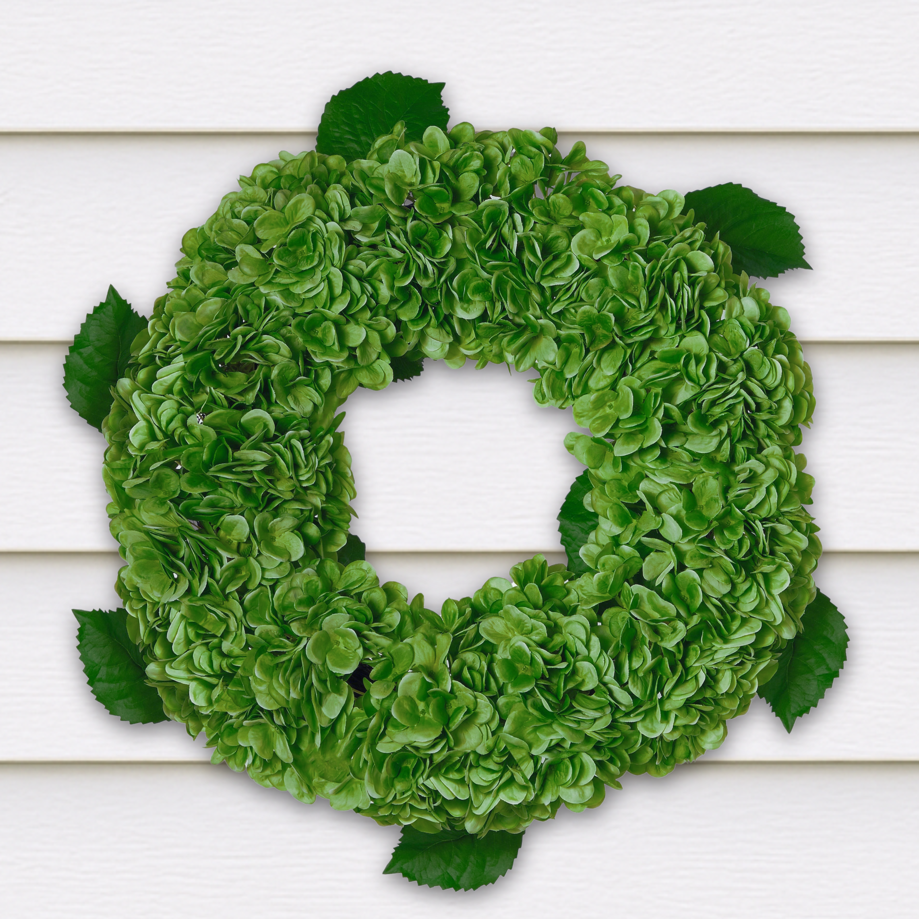 RAZ Imports 24" Lush Green Hydrangea Flower Spring and Summer Wreath