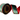 JME John Mark Enterprises Green Velvet with Metallic Dupion Red Piping Christmas Ribbon, Wired, 2.5" X 10 Yards - 1 Roll