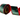 JME John Mark Enterprises Green Velvet with Metallic Dupion Red Piping Christmas Ribbon, Wired, 4" X 10 Yards - 1 Roll