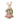 RAZ Imports 24" Mrs. Bunny with Pink Tweed Accents Celebration Easter Decoration