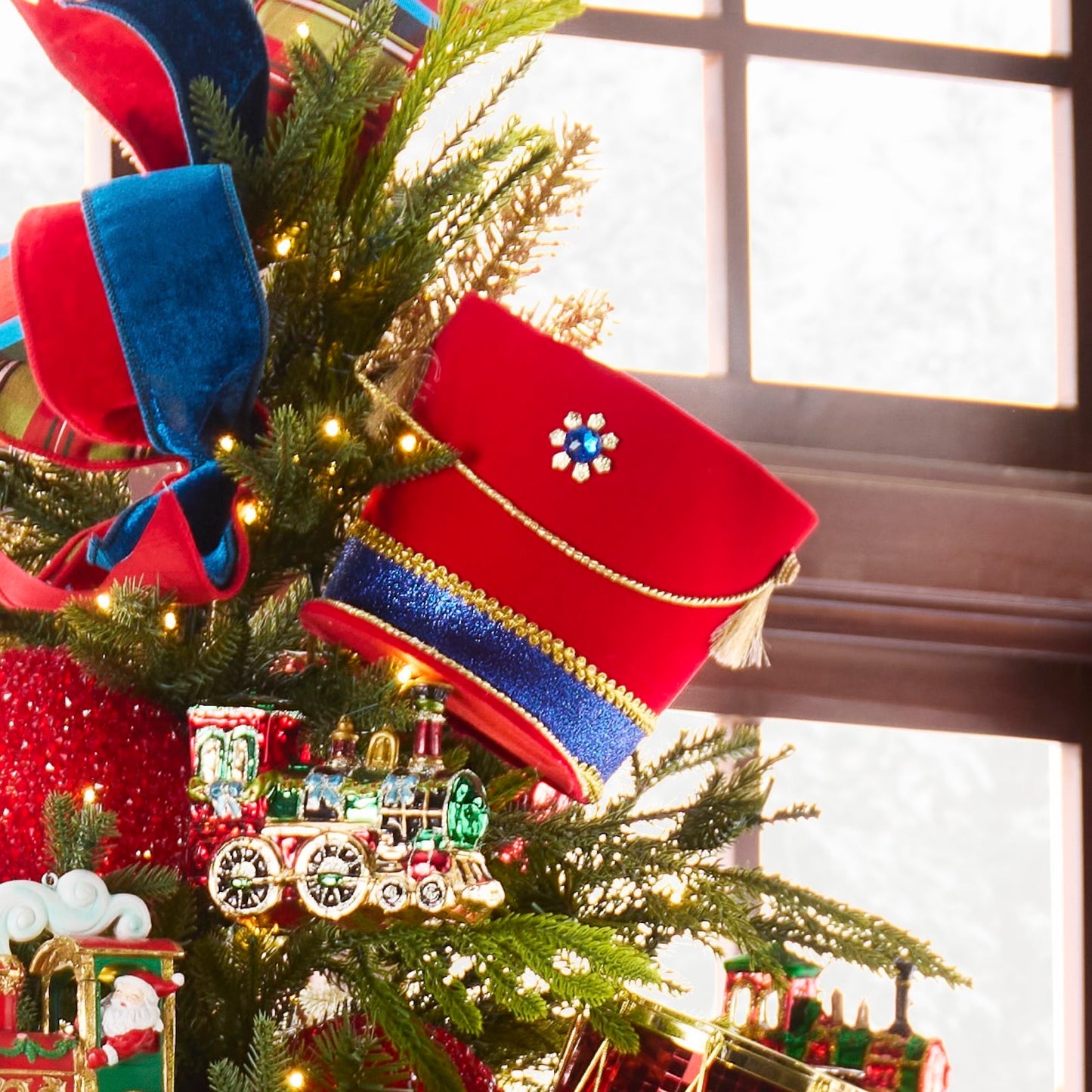 RAZ Imports 8.25" Nutcracker Hat Christmas Tree Topper