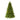 Green artificial Christmas tree on a white background