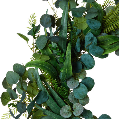 RAZ Imports 26" Mixed Eucalyptus and Fern Spring Wreath