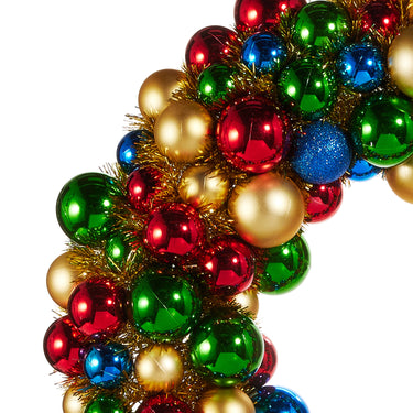 RAZ Imports 24" Nutcracker Shatterproof Ball Ornament Christmas Wreath