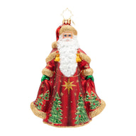 Christopher Radko Evergreen Majesty St. Nick Santa Collectible Christmas Ornament
