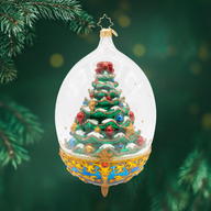 Christopher Radko Royal Elegance Spruce Christmas Tree Collectible Christmas Ornament