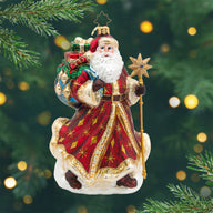 Christopher Radko Starlight Keepsake Santa Collectible Christmas Ornament