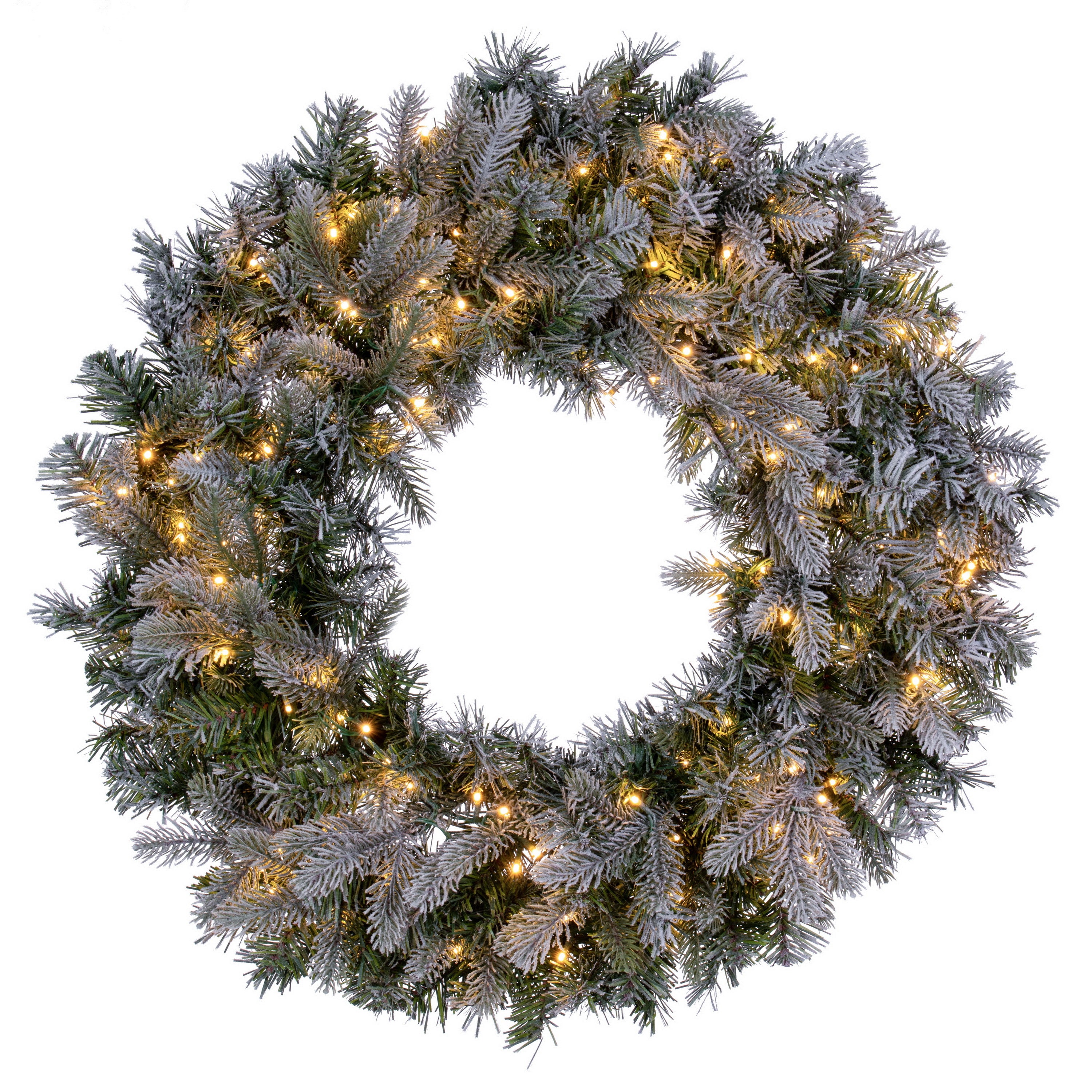 Frosted Douglas Fir Artificial Christmas Wreaths