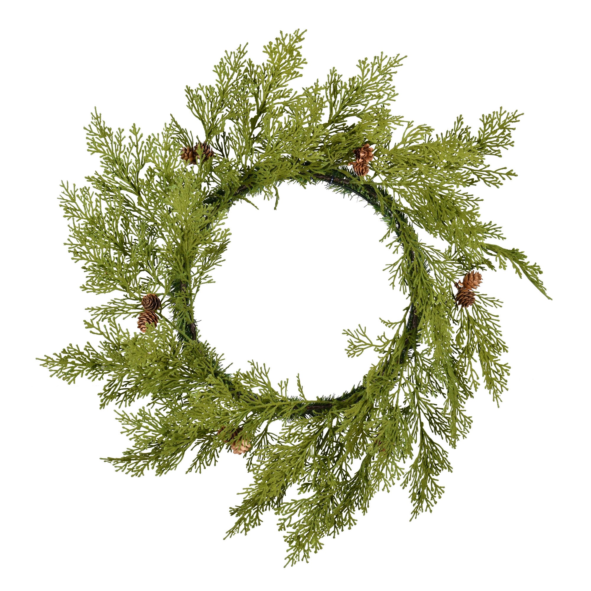 Vickerman 24" Cedar Pinecone Artificial Christmas Wreath