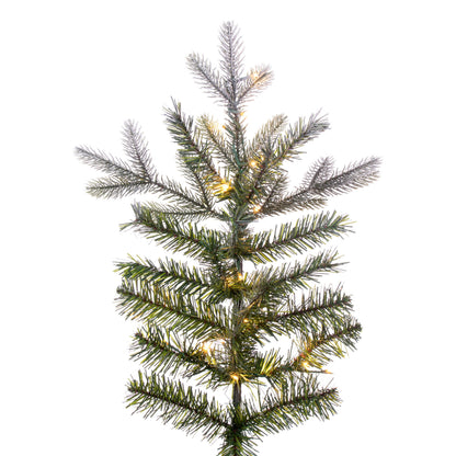 Frosted Douglas Fir Slim Artificial Christmas Trees