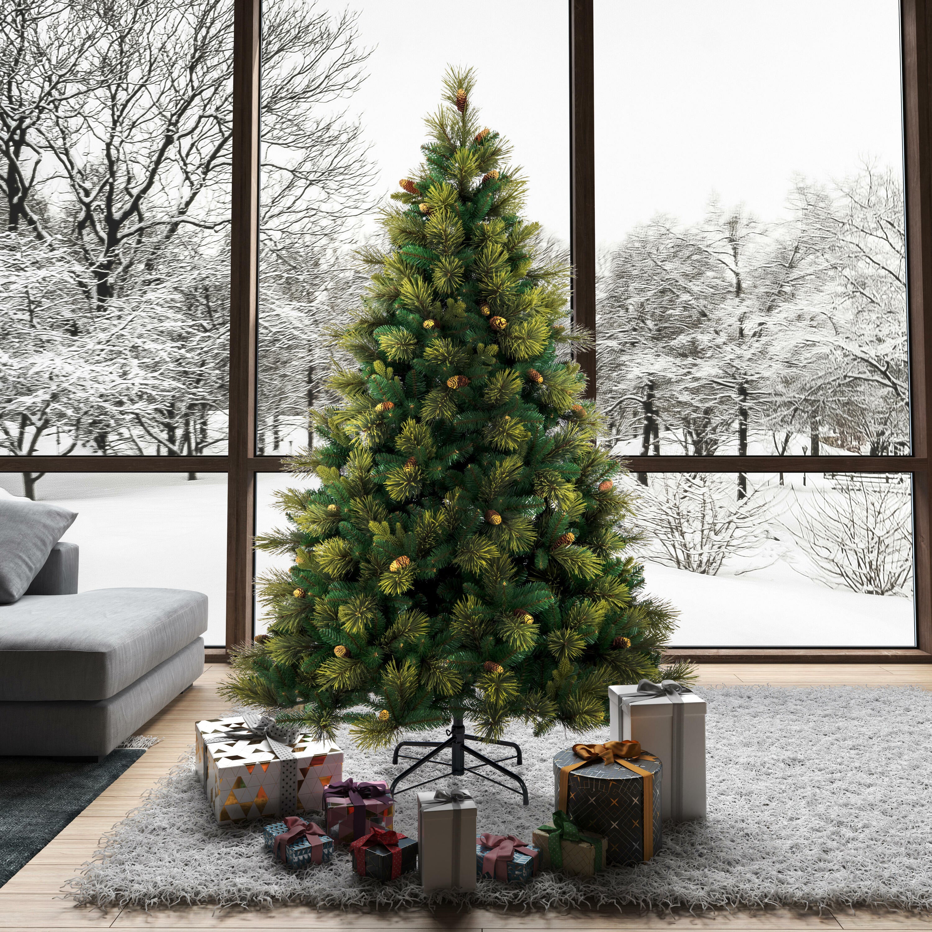 Emerald Mixed Fir 9' Unlit Artificial Christmas Tree