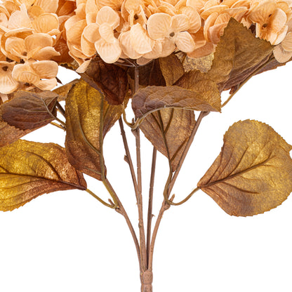 Hydrangea Harvest 16.5" Flower Bush Stems - Set of 2