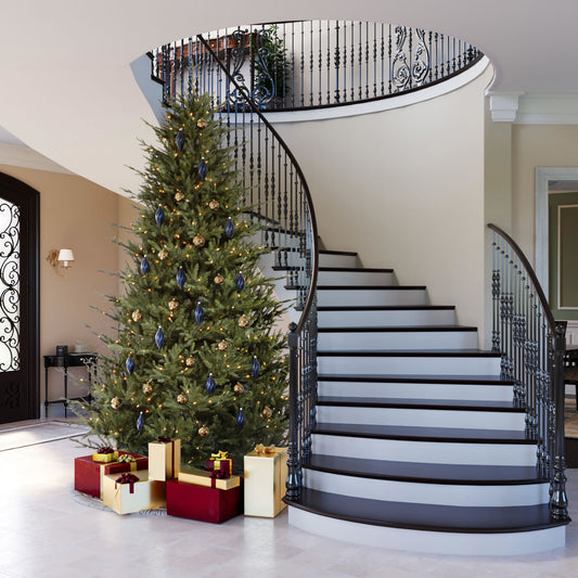 Itasca Fraser Fir 15' Artificial Christmas Tree with Warm White LED Clear Dura-lit Mini Lights