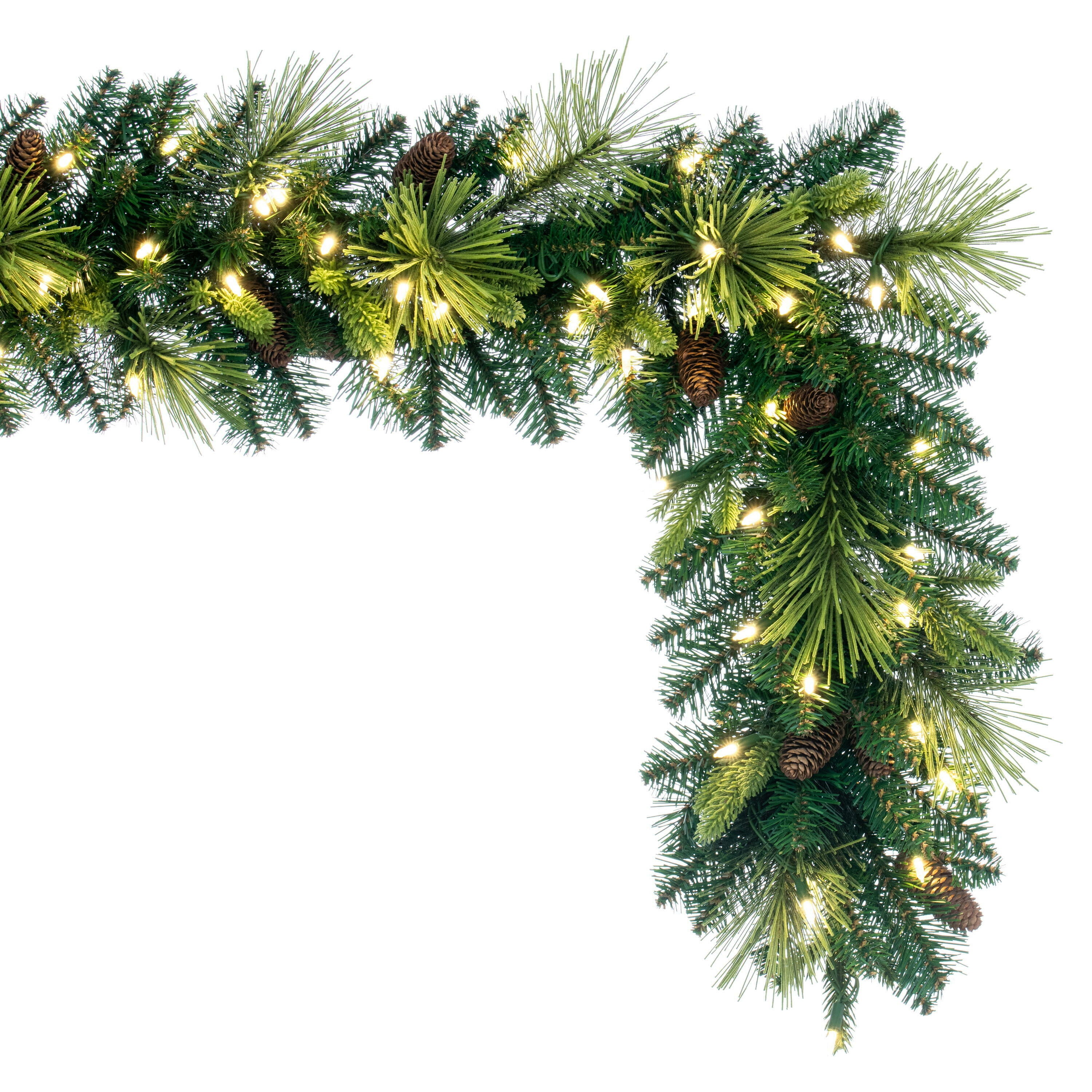 Emerald Mixed Fir 9' Artificial Christmas Garlands