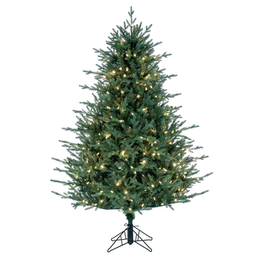 Itasca Fraser Fir 5.5' Artificial Christmas Tree with Warm White LED Clear Dura-lit Mini Lights