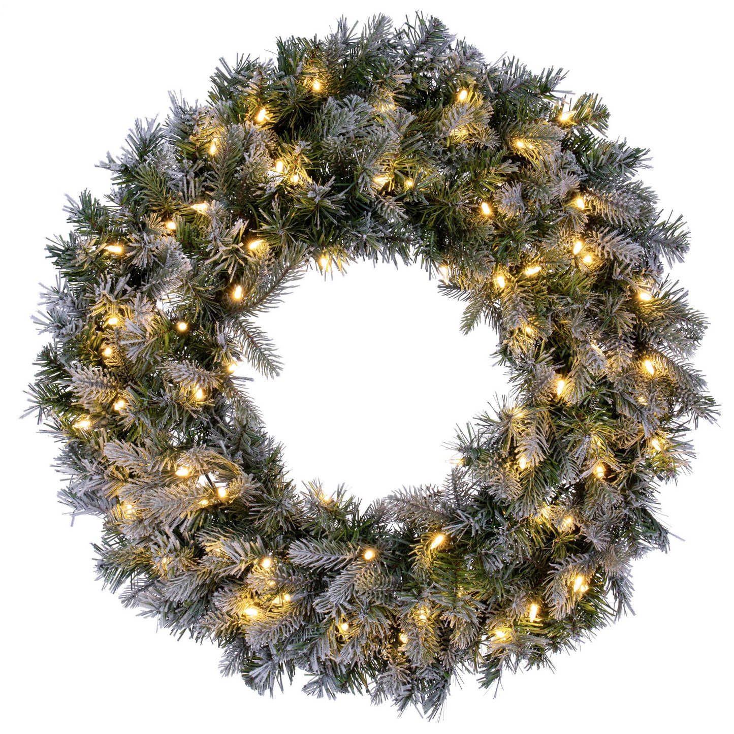 Frosted Douglas Fir Artificial Christmas Wreaths