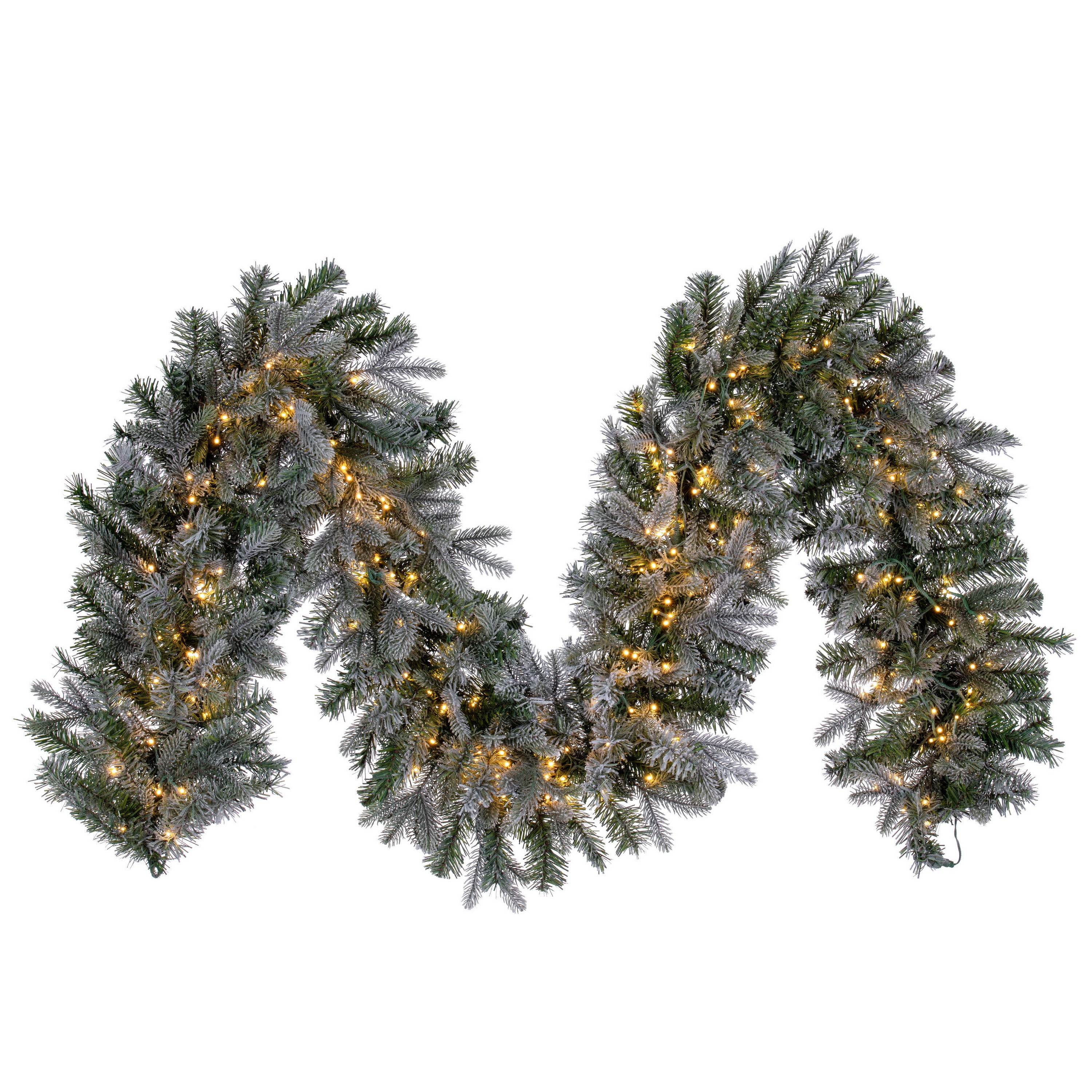 Frosted Douglas Fir Artificial Christmas Garlands