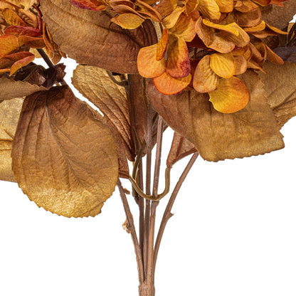 Hydrangea Harvest 16.5" Flower Bush Stems - Set of 2