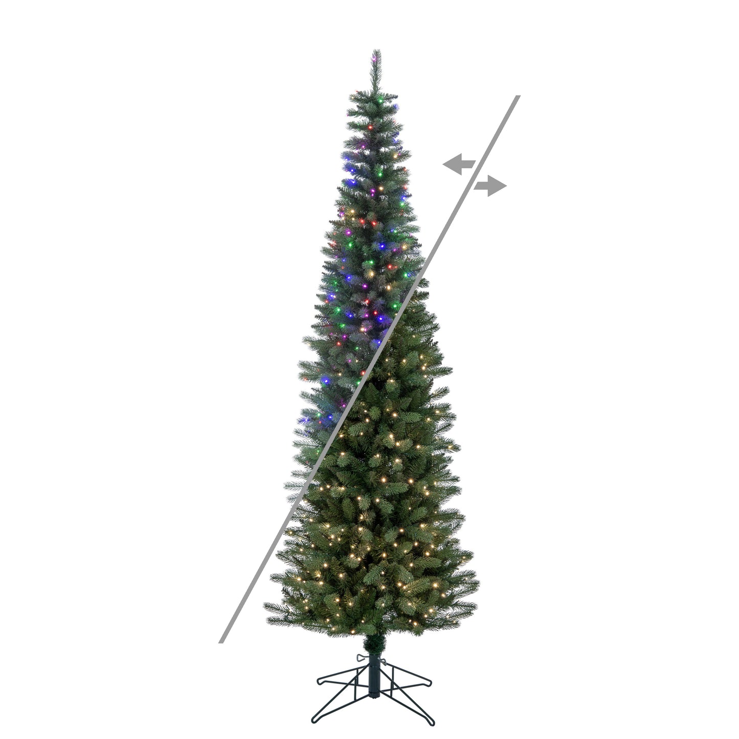 Frosted Provo Pine Pencil Artificial Christmas Trees