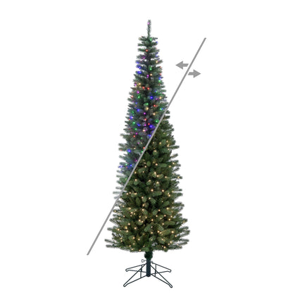 Frosted Provo Pine Pencil Artificial Christmas Trees