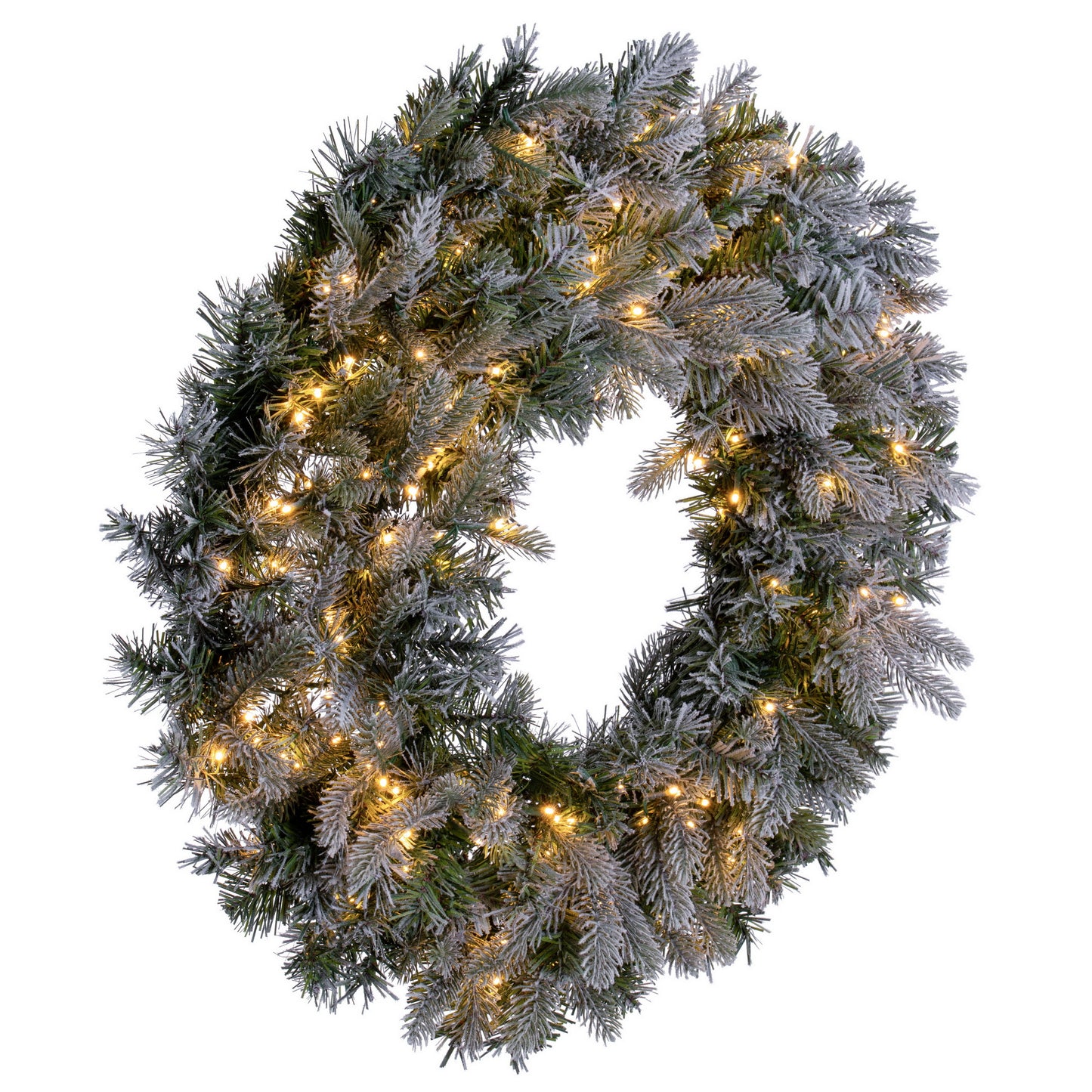 Frosted Douglas Fir Artificial Christmas Wreaths