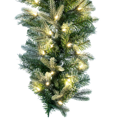 Frosted Douglas Fir Artificial Christmas Garlands