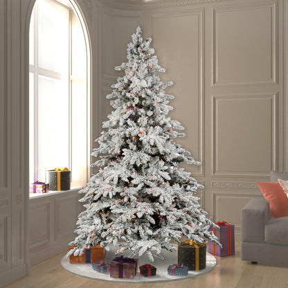 Flocked Utica Fir Artificial Christmas Trees