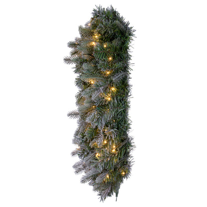 Frosted Douglas Fir Artificial Christmas Wreaths