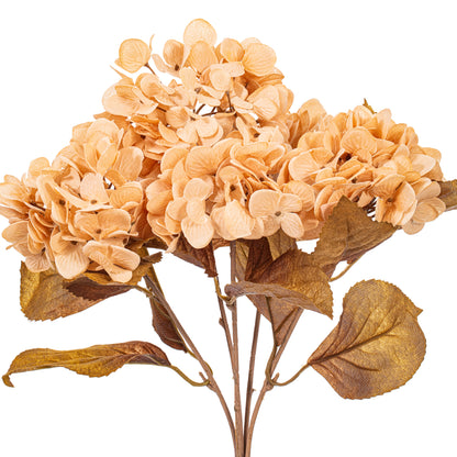 Hydrangea Harvest 16.5" Flower Bush Stems - Set of 2
