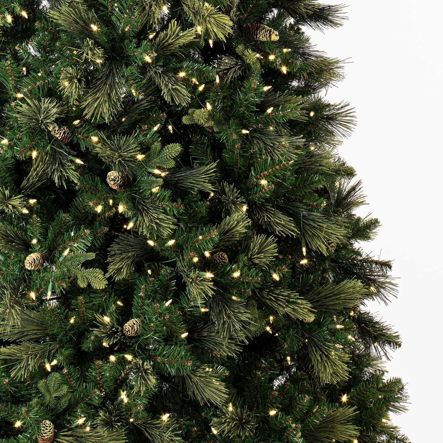 Emerald Mixed Fir 7.5' Artificial Christmas Tree with Warm White LED Clear Dura-lit Mini Lights