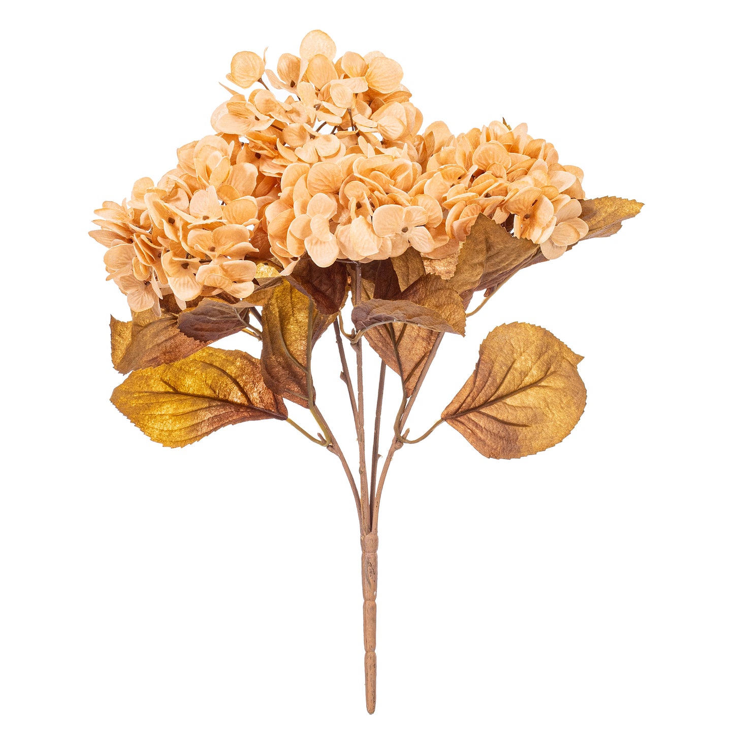 Hydrangea Harvest 16.5" Flower Bush Stems - Set of 2